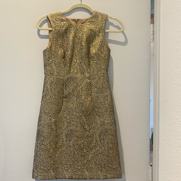 slim fit dress slacks TAYLOR COUTURE DRESS- GOLD  Mrs. Blush